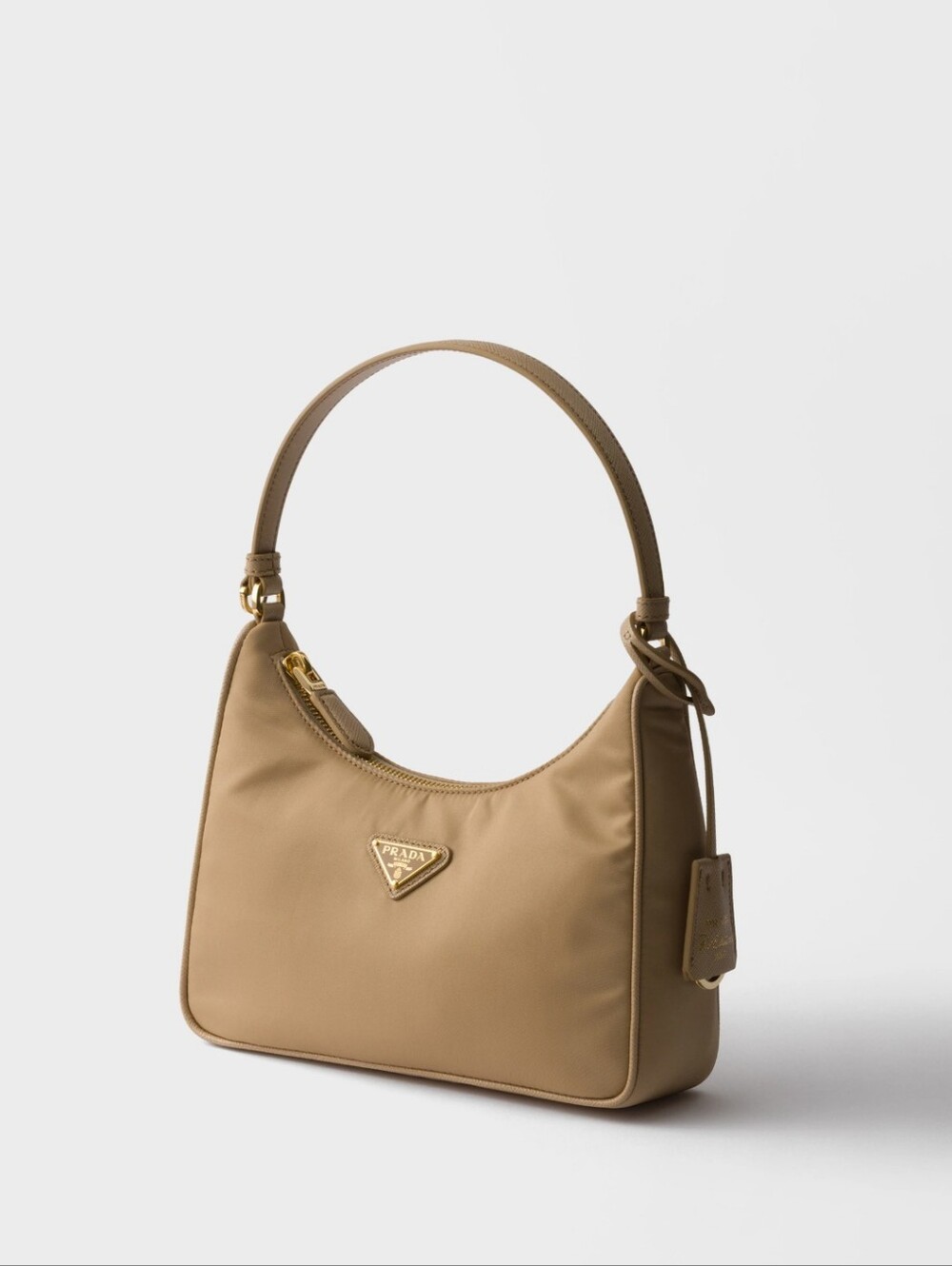 NEW Prada Tan Re-Nylon Shoulder Bag